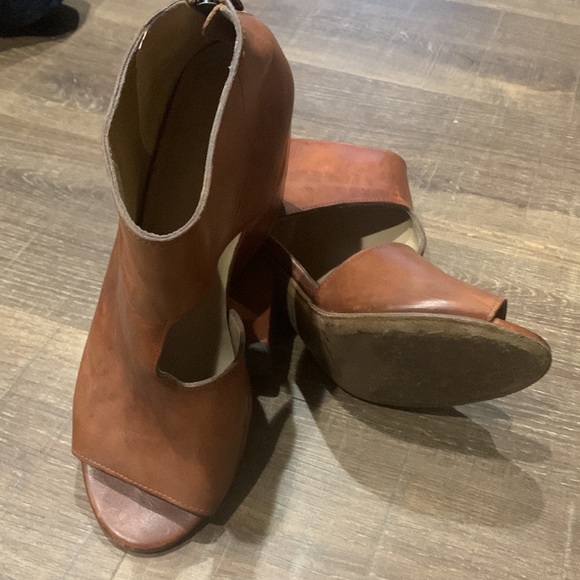 MARSELL Brown Peep Thru wedge Ankle Bootie - 41 / 11 - Picture 7 of 10